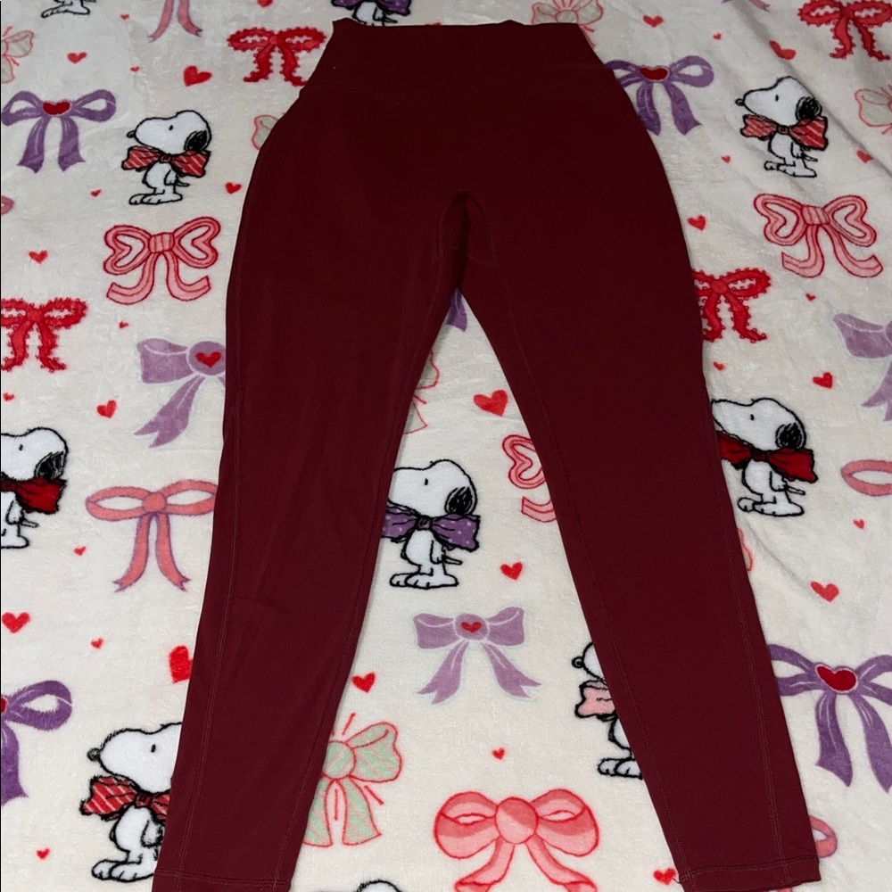 BuffBunny Maroon Legging | Size Small